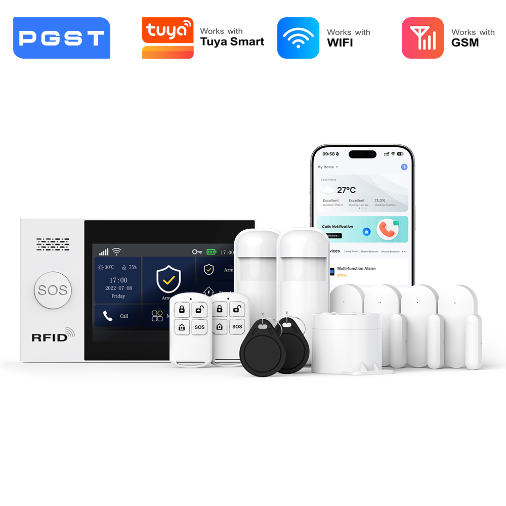 Smart Home Automation Kit - PGST inteligentny zestaw alarmu antywłamaniowego WiFi