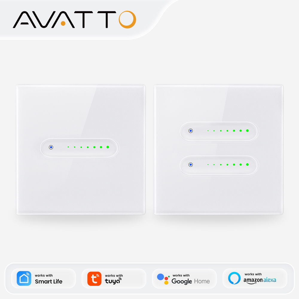 Smart Light Switch Wifi - AVATTO WiFi 1/2-kanałowy inteligentny ściemniacz, dotykowy