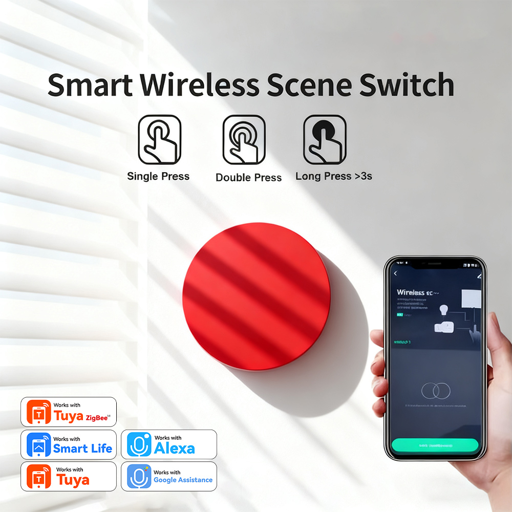 Smart Light Switch Wifi - Przycisk sceny bezprzewodowego inteligentnego przełącznika Tuya