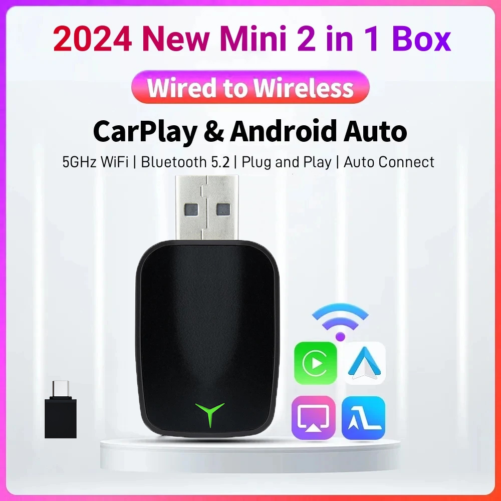 Wifi Smart Plug - Nowy przewodowy do bezprzewodowego Carplay Android