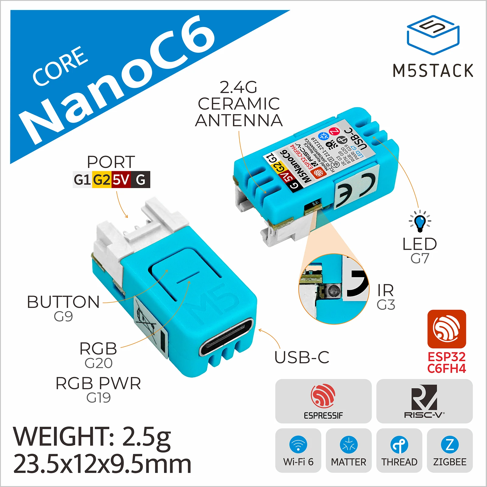 M5Stack NanoC6 – płytka progra – Esp32 Smart Home Kit recenzja i cena