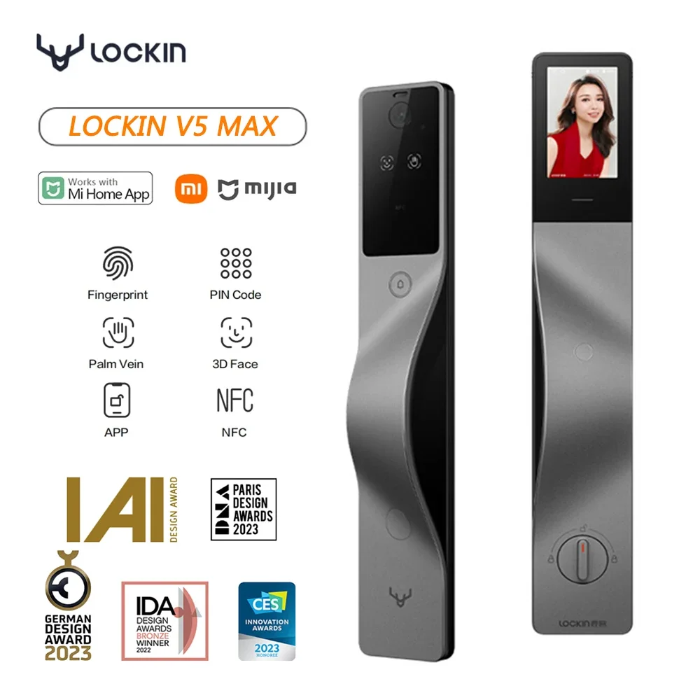 Lockin V5 Max 3D Rozpoznawanie – Smart Door Lock Wifi recenzja i cena